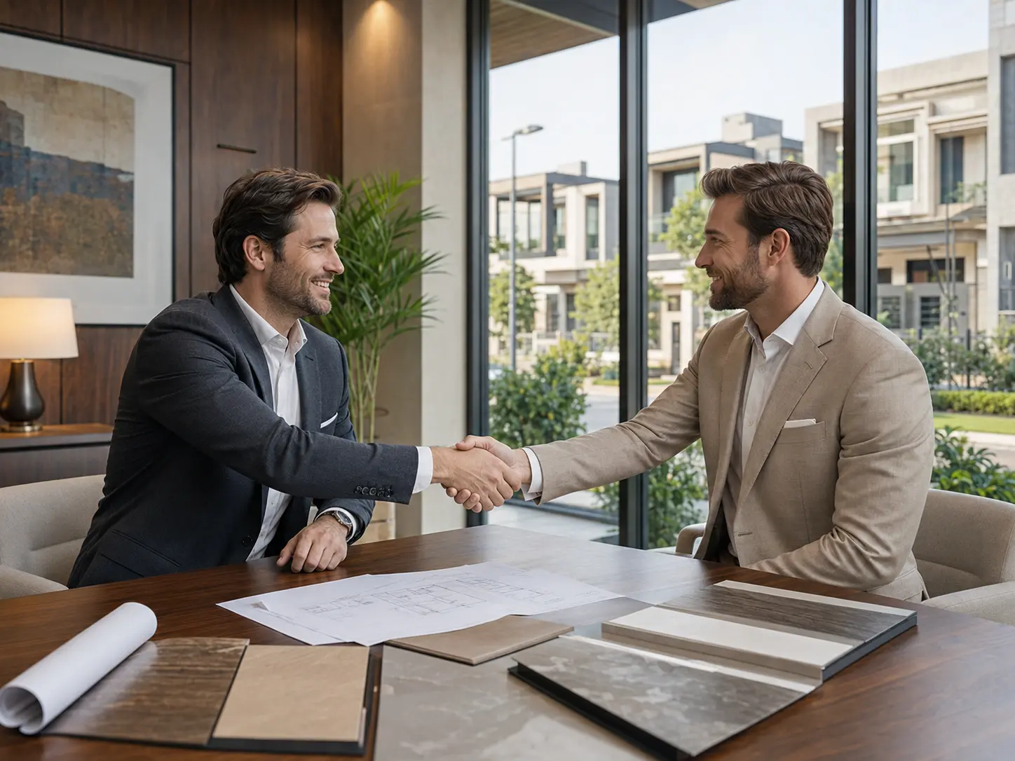Property advisors concluding a professional agreement